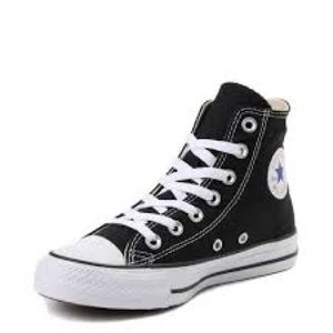 ✰ BLACK HIGH TOP CONVERSE